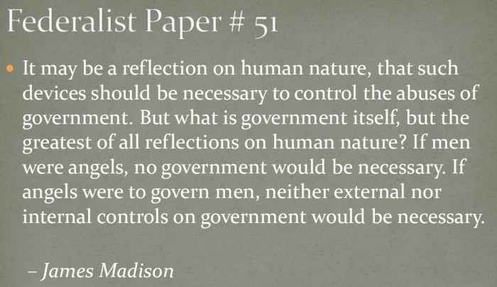 17.FederalistMadisonSeparationofPowers