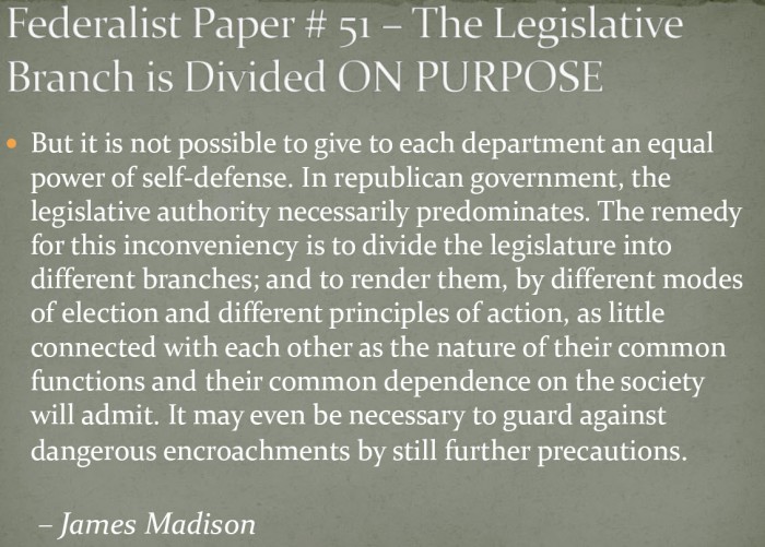 19. FederalistDivisionOfLegislatureMadison