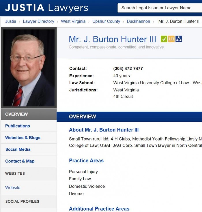 10JustiaLawyers.JBurtonHunterIIIProfilePage