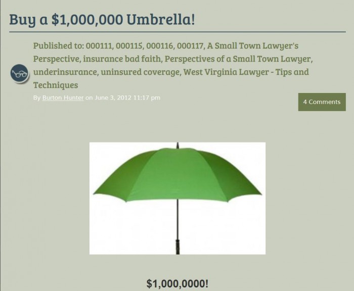 3.MillionDollarUmbrella